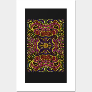 Psychedelic Abstract colourful work 105 Posters and Art